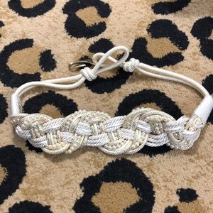 Pearl and rope twisted belt